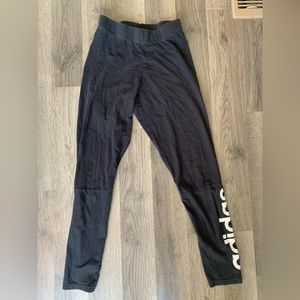 size small black & white adidas leggings